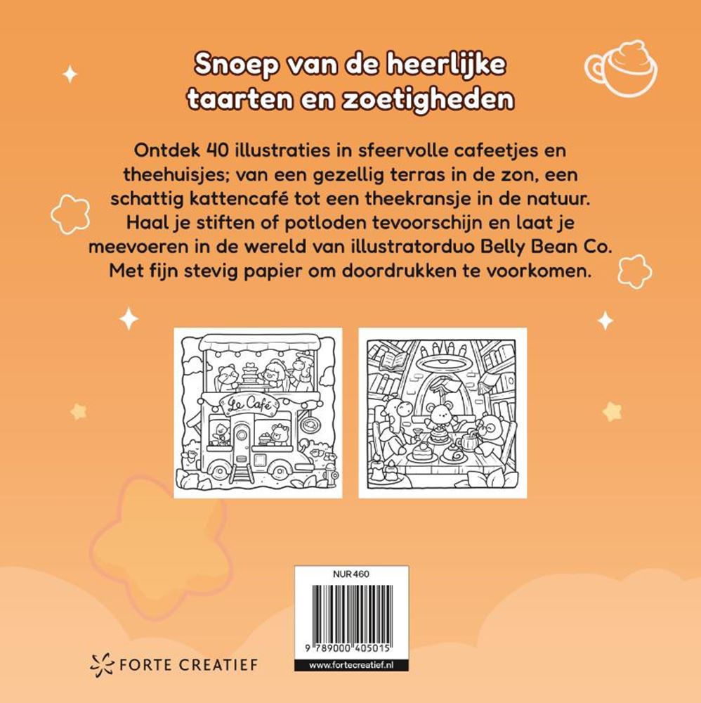Accogliente carino nella panetteria. libro da colorare.