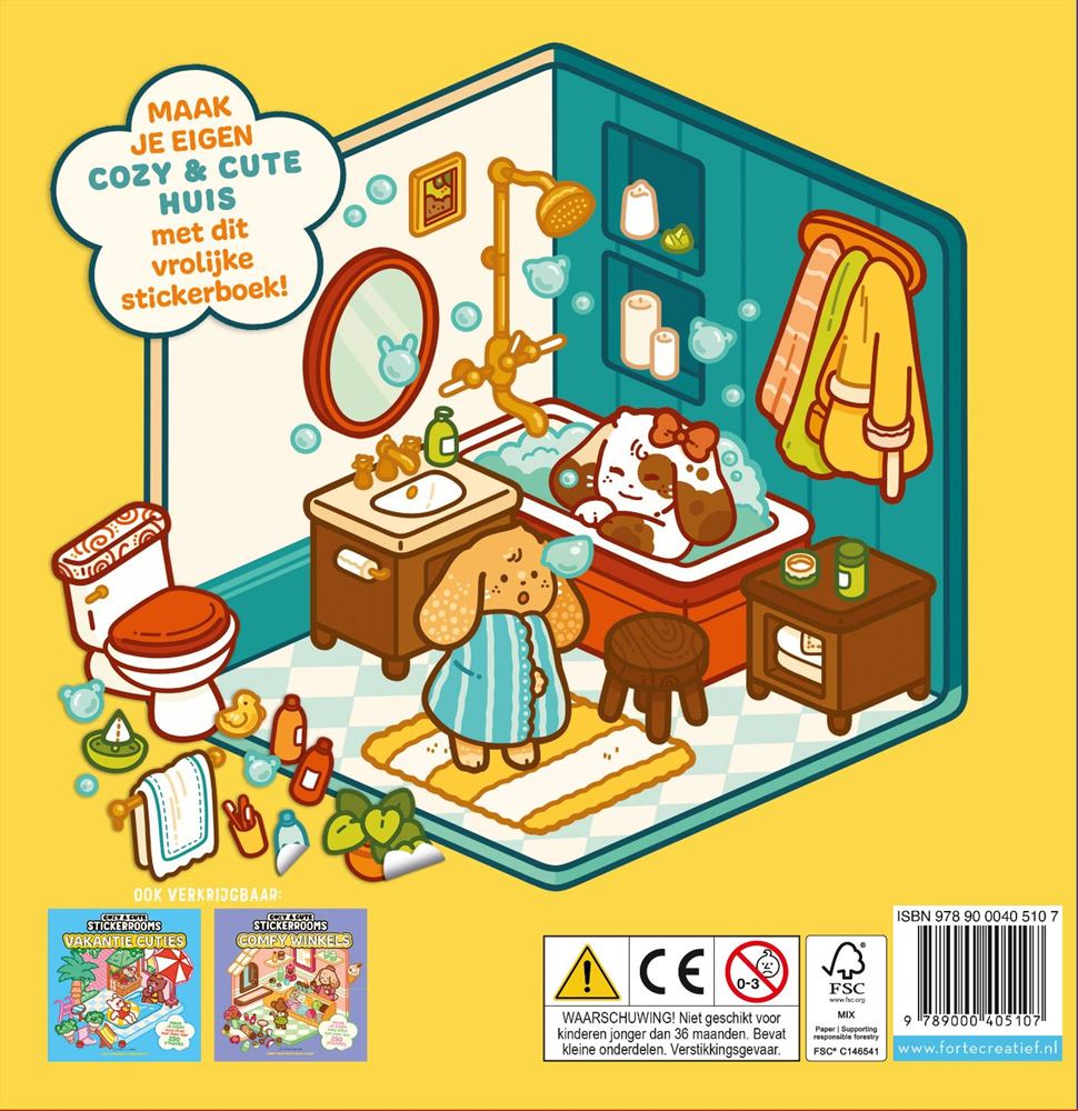Acogedor libro de pegatinas Happy House -