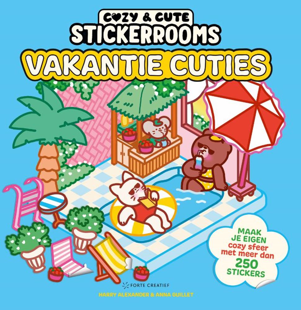 Cozy sticker book holiday cuties -