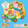 Acogedor libro de pegatinas, bellezas navideñas -