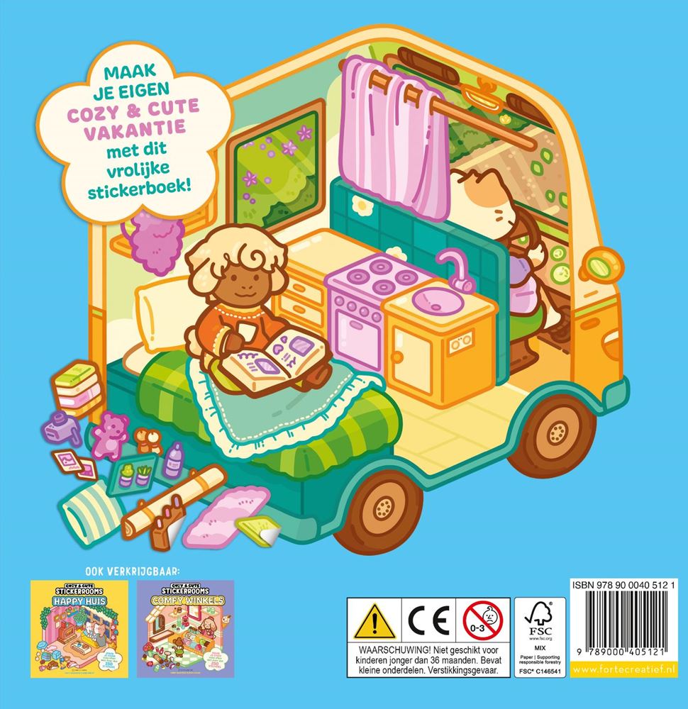 Cozy stickerboek vakantie cuties -