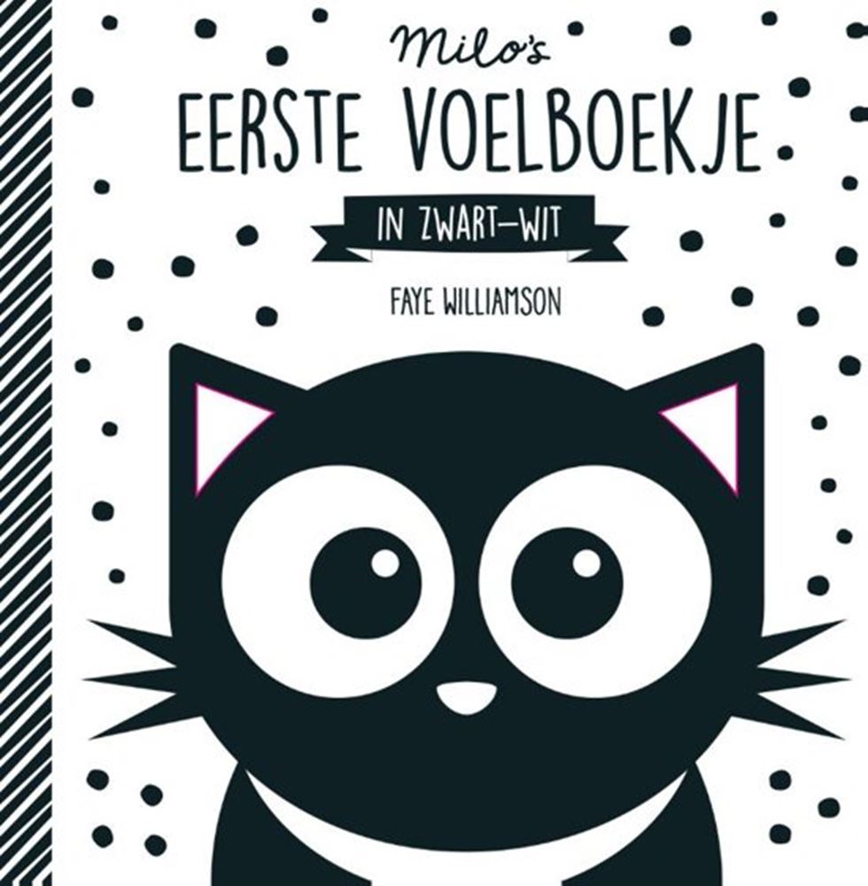 El primer folleto táctil de Milo de la editorial WPG en blanco y negro