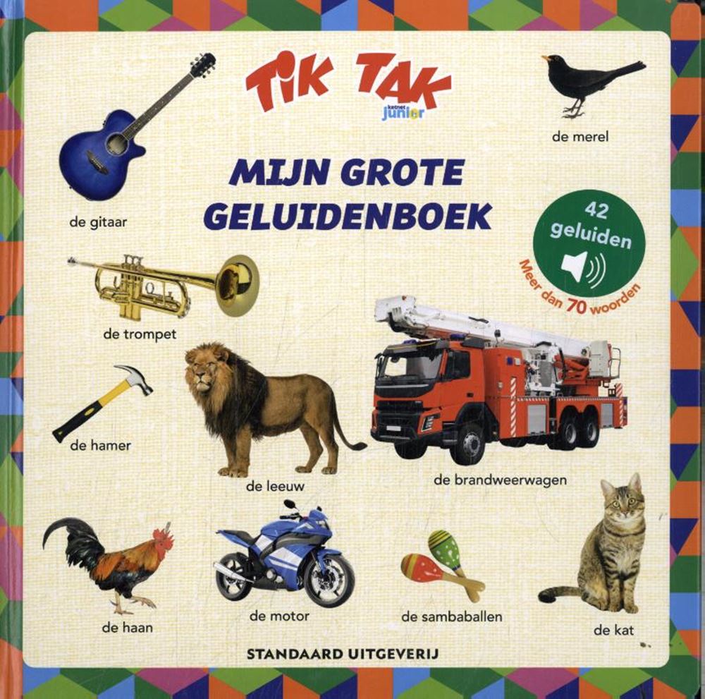 Libro de sonidos grandes de tic tac, 42 sonidos.