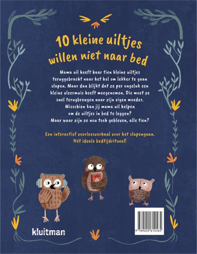 Editorial Kluitman 10 búhos que no quieren irse a la cama libro ilustrado