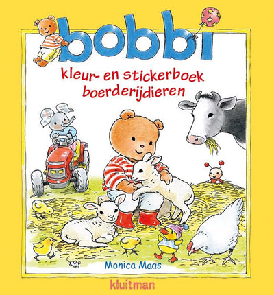 Editor Kluitman Bobbi Colors Sticker Book Farm Dieren