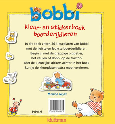 Editor Kluitman Bobbi Colors Sticker Book Farm Dieren