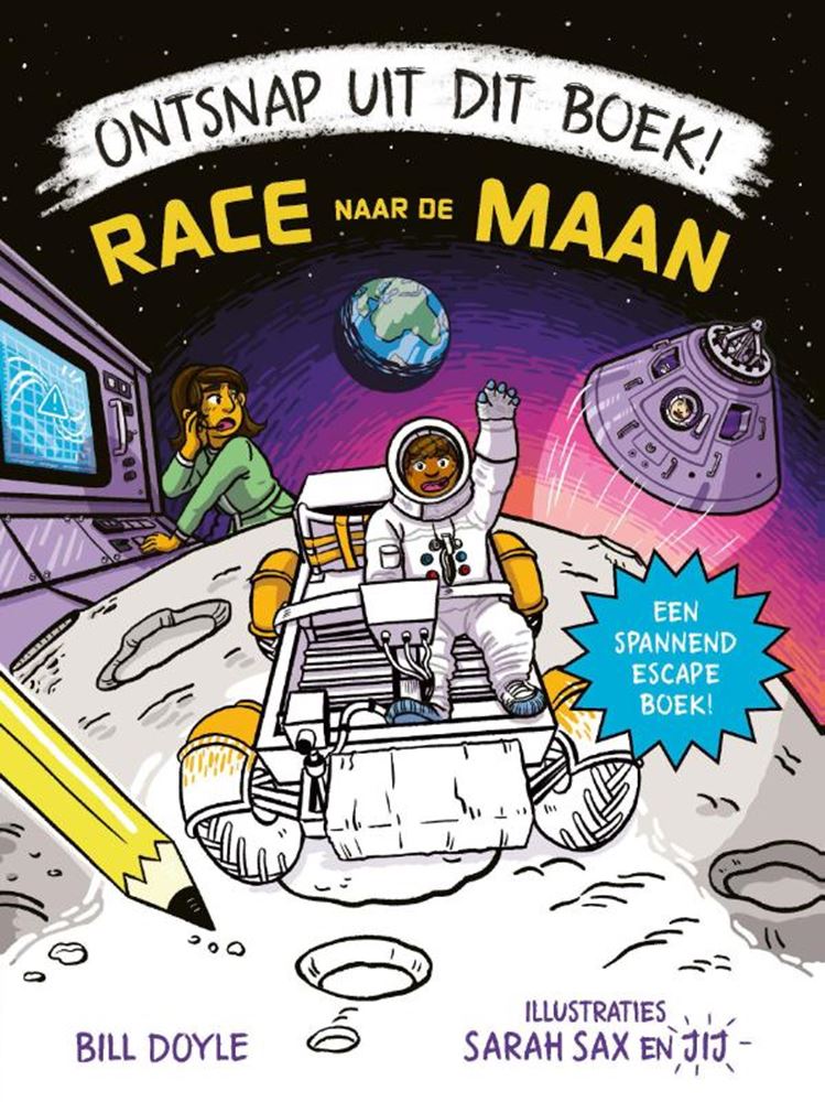 ¡Escapa de este libro! carrera hacia la luna.