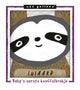 Wee gallery fabric cuddle book sloth
