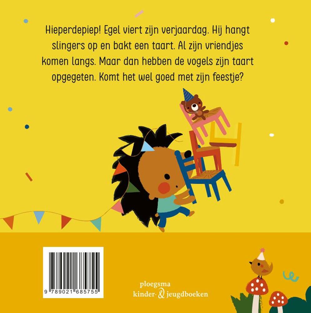 Hedgehog's birthday. board book. 2+