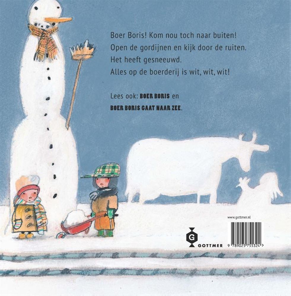 La editorial Gottmer agrupa al granjero boris en la nieve