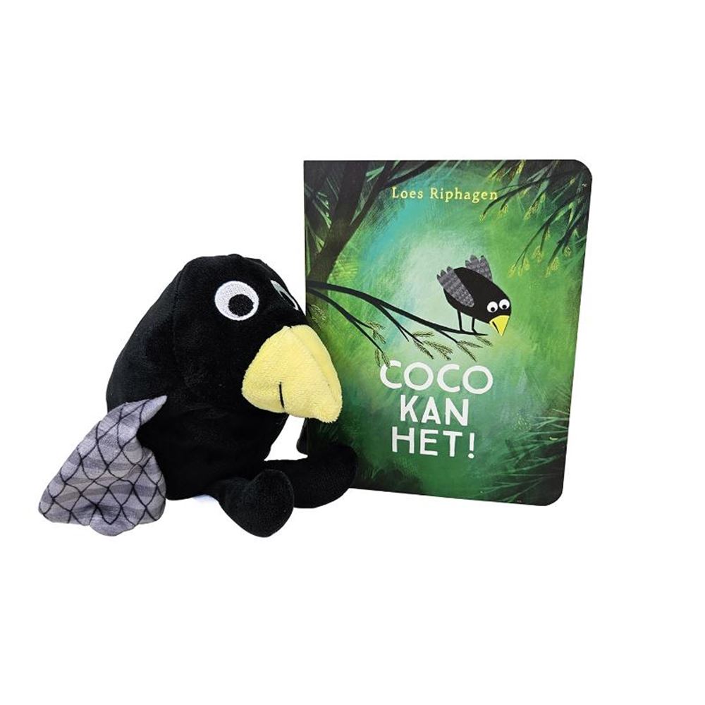 Set de cartón + peluche: ¡coco puede hacerlo! 1+