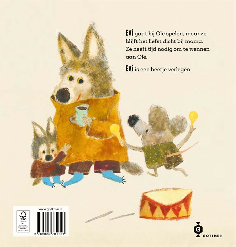 Libro ilustrado: Evi es un poco tímida