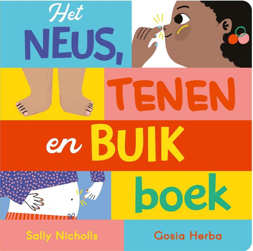 Libro de cartón: el libro de la nariz, los dedos de los pies y el estómago.