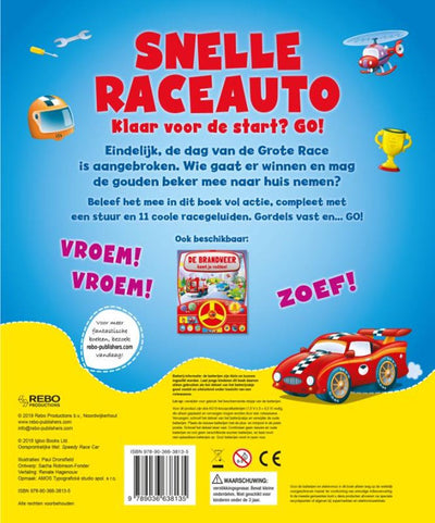 Sound book fast racing car