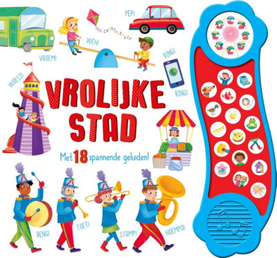 Rebo publishers geluidenboek: vrolijke stad. 3+