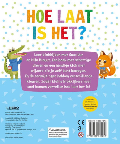 Rebo Publishers Klokboek What time is it?