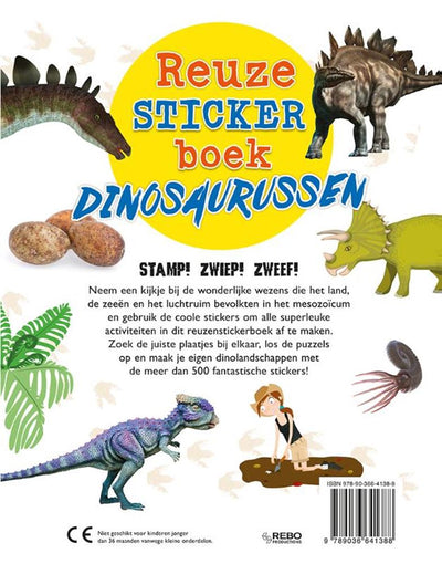 Rebo Publishers Reuzesticker Book Dinosaurs