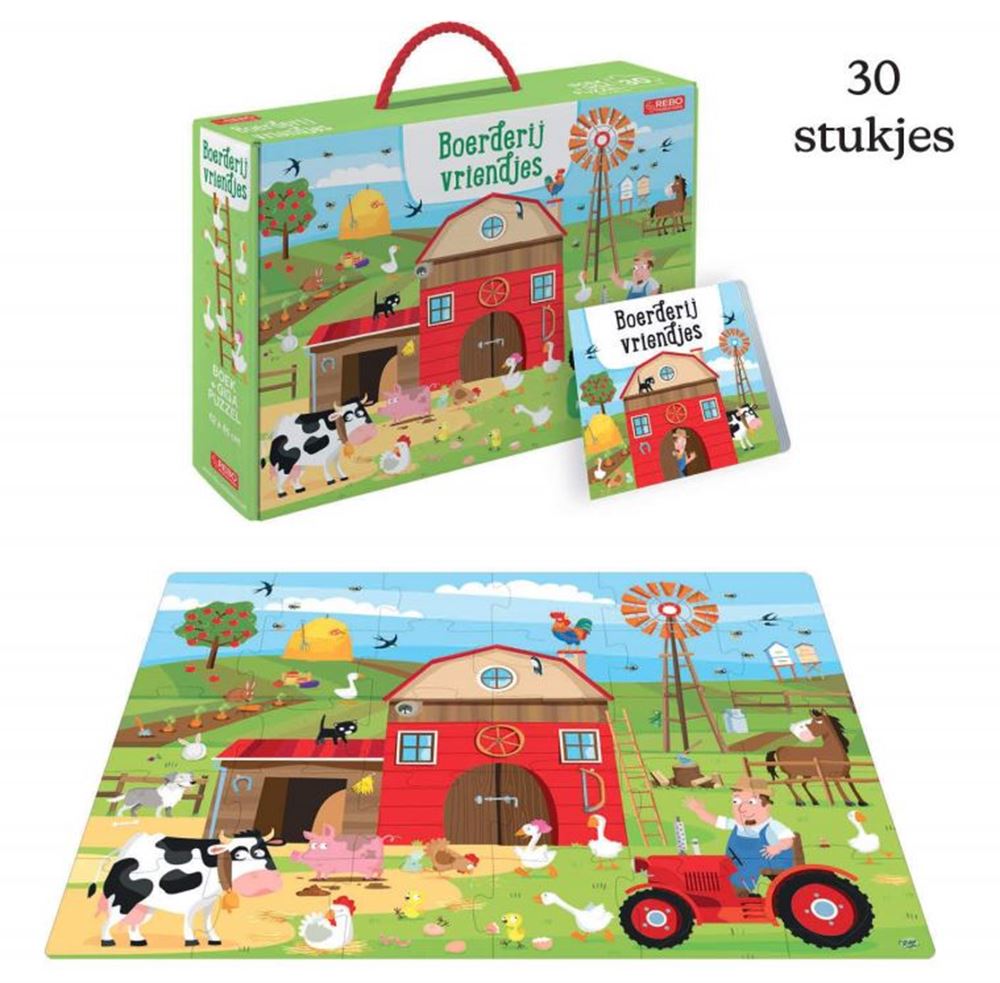 Rebo Publishers Book and Puzzle Farm Friends