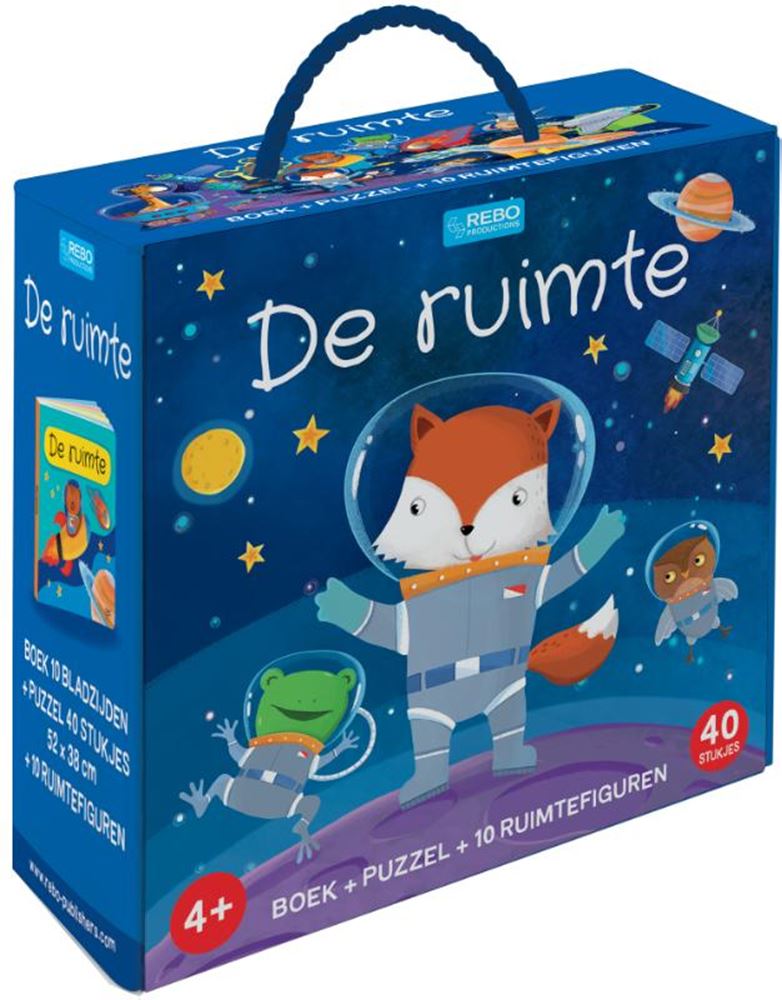 Rebo editores El libro y rompecabezas espaciales, 10 figuras