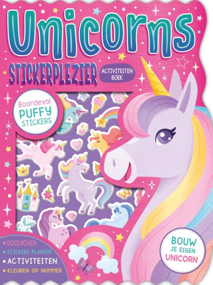 Rebo editores unicornios pegatinas divertido libro de pegatinas