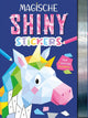Cool shiny stickers sticker book Magical creatures, 12 mosaics
