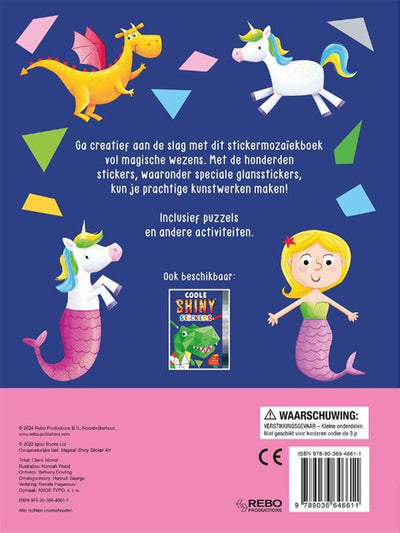 Pegatinas brillantes Cool Sticker Libro Mágico Criaturas, 12 Mosaics