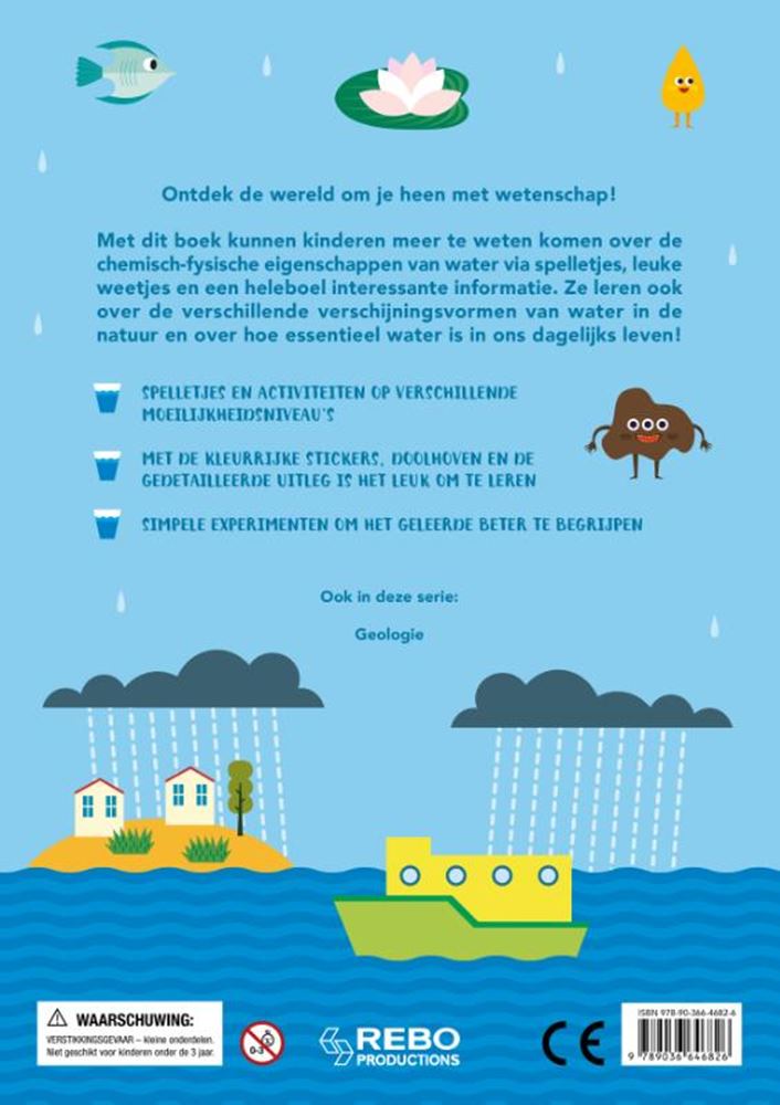 Gli editori Rebo Water - pazzi per la scienza con oltre 100 adesivi