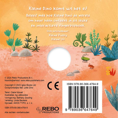 Piccolo dinosauro - libro delle marionette da dito della casa editrice Rebo