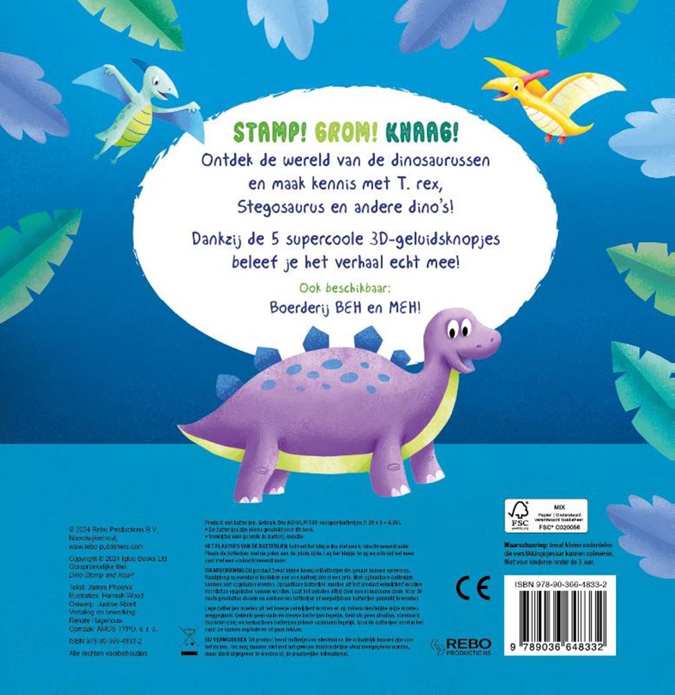 Libro sonoro: dinosauro calpesta e ringhia! 0+