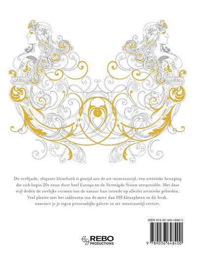 Rebo editori art nouveau - libro da colorare