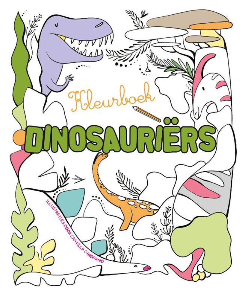 Coloring book: dinosaurs. 3+