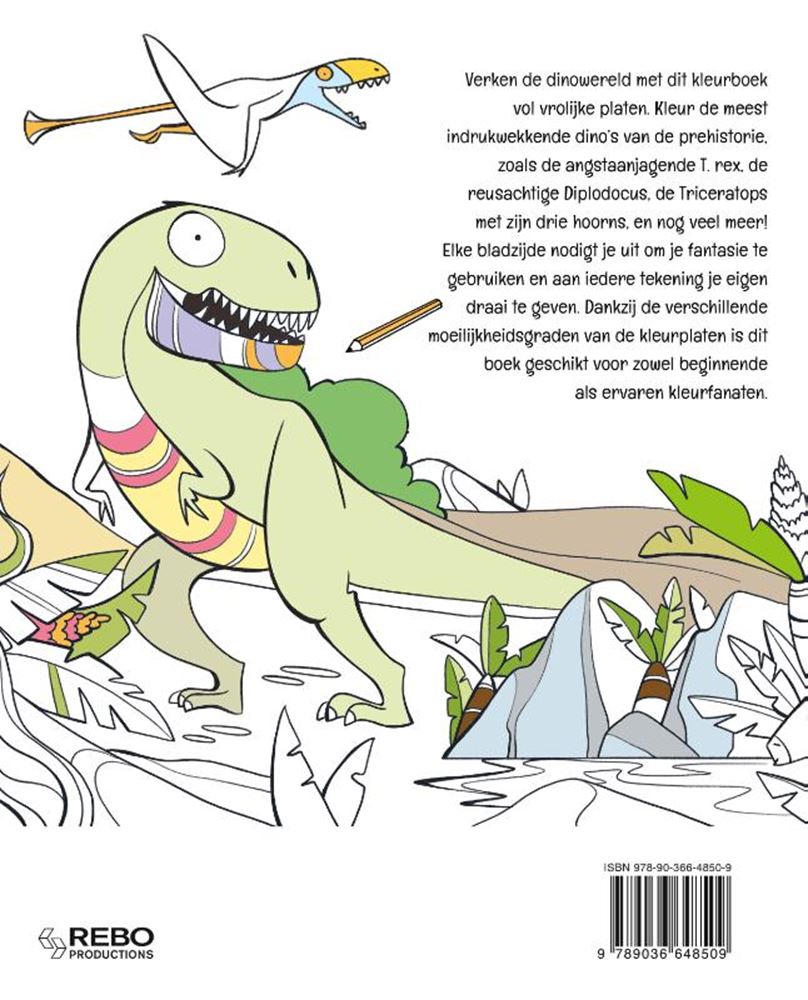 Coloring book: dinosaurs. 3+