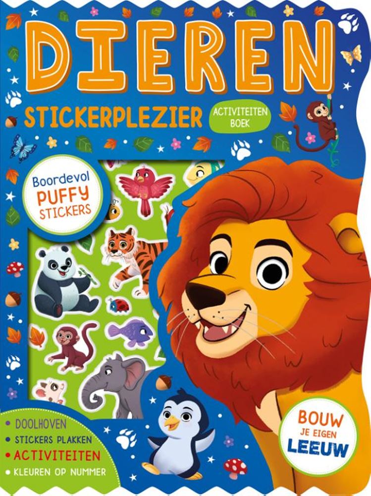 Rebo publishers dieren – stickerplezier activiteitenboek