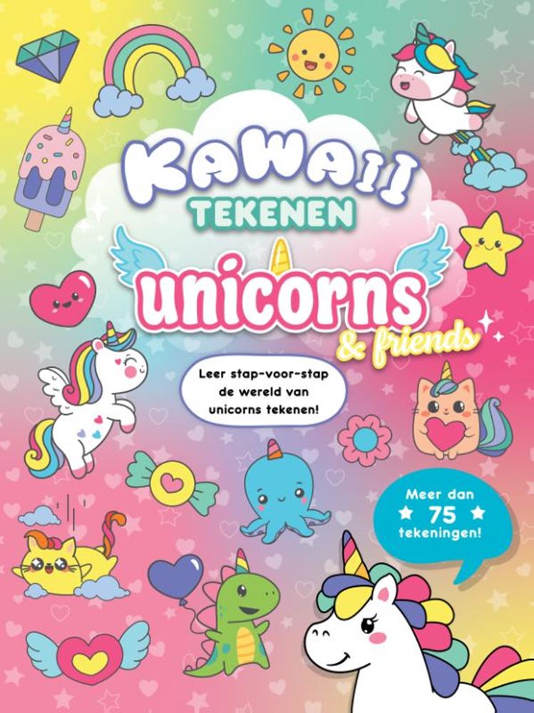 Rebo editores kawaii dibujando amigos unicornios