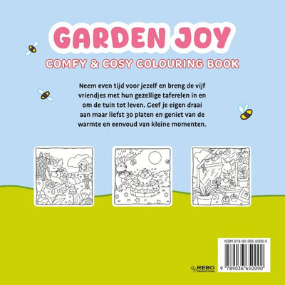Rebo publishers garden joy - comfy cosy kleurboek