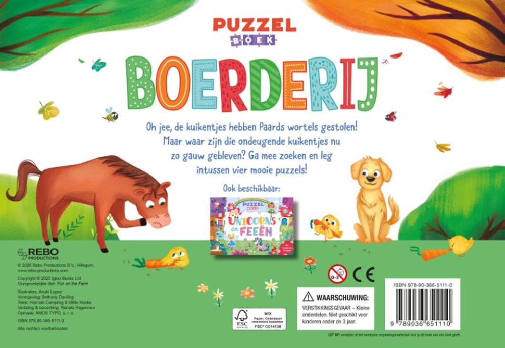 Boerderij - puzzelboek 4+