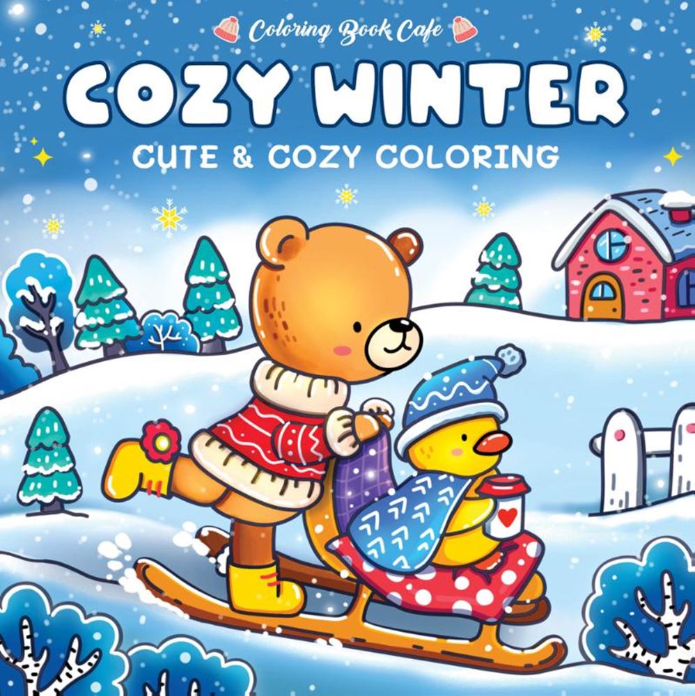Rebo publishers cozy winter - cute cozy coloring book