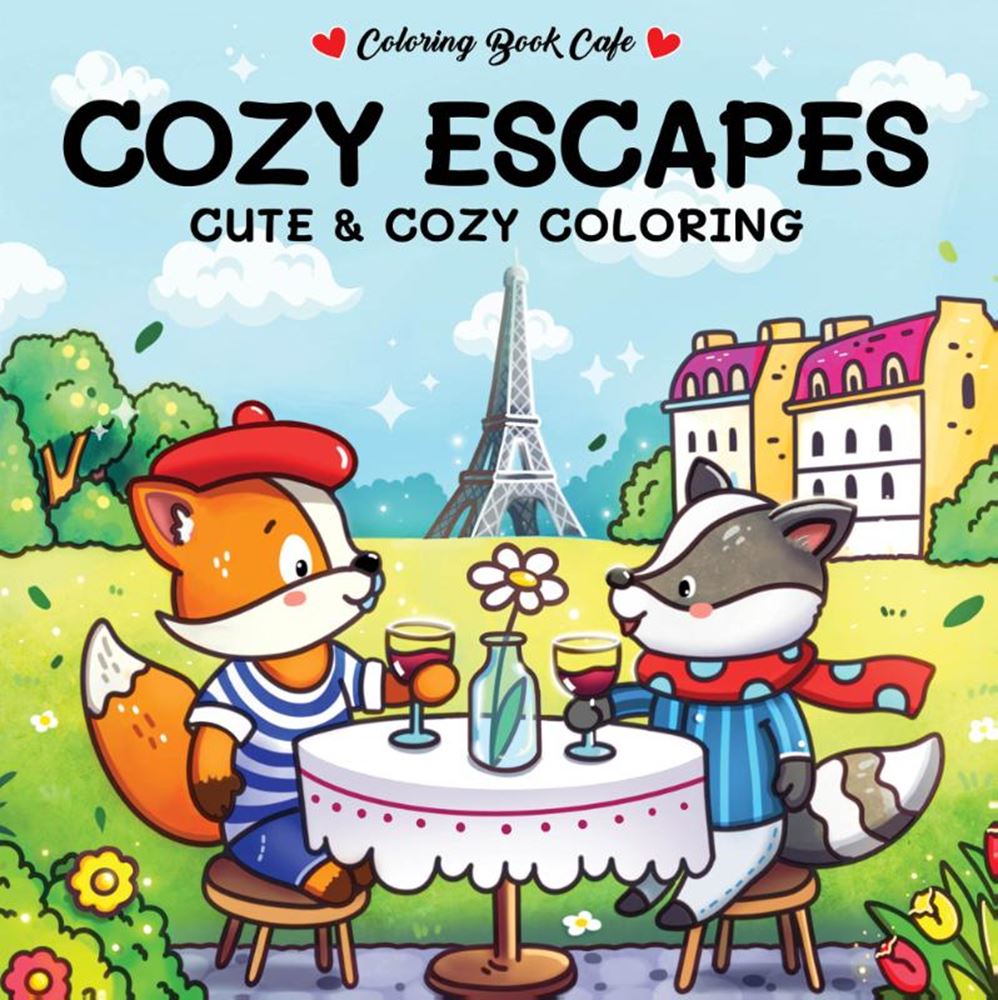Rebo cozy escapes - cute cozy coloring. 6+