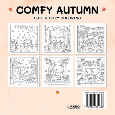 Rebo publishers comfy autumn - cute cozy coloring. 6+