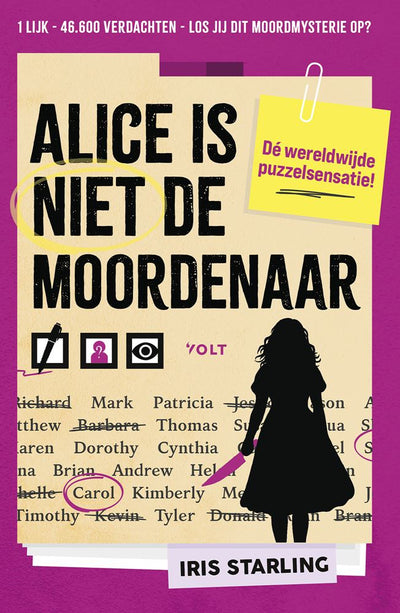 Singel uitgeverijen alice is niet de moordenaar. murdoku