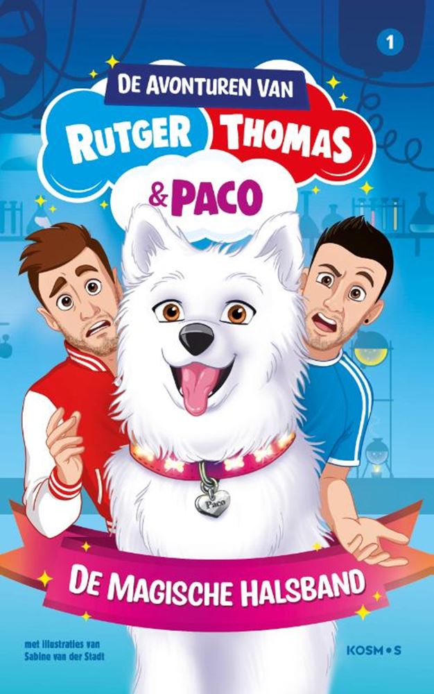 Libro centrale con le avventure di Rutger, Thomas e Paco con il collare magico