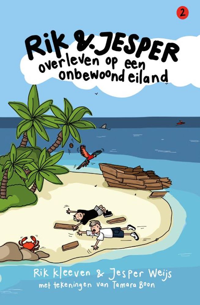 Rik e Jesper sopravvivono su un'isola disabitata - Book per bambini