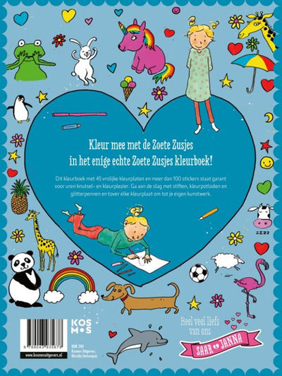 Book sweet sisters coloring book with more than 100 stickers