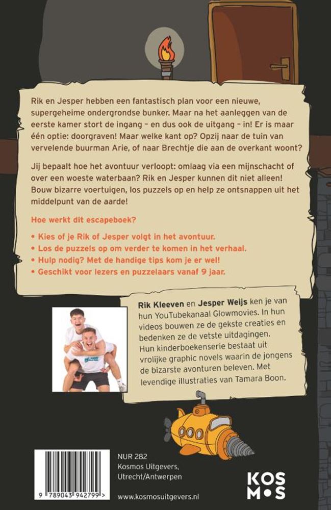 Rik and Jesper escape book. 7+