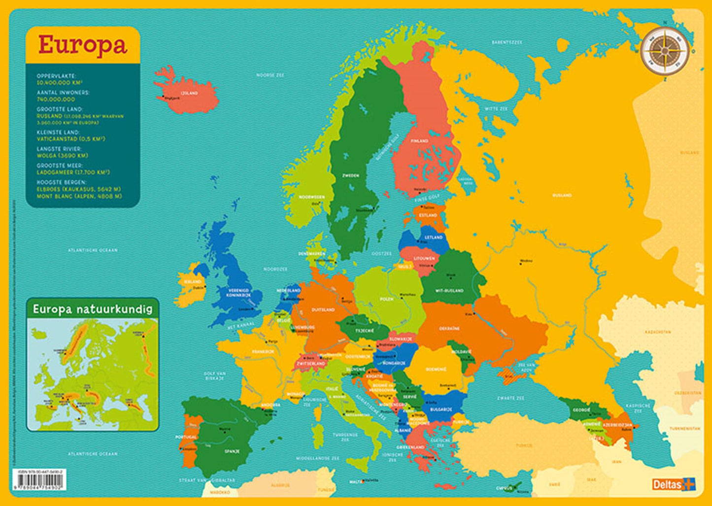 Delta Fondatore educativo Mappa Europa