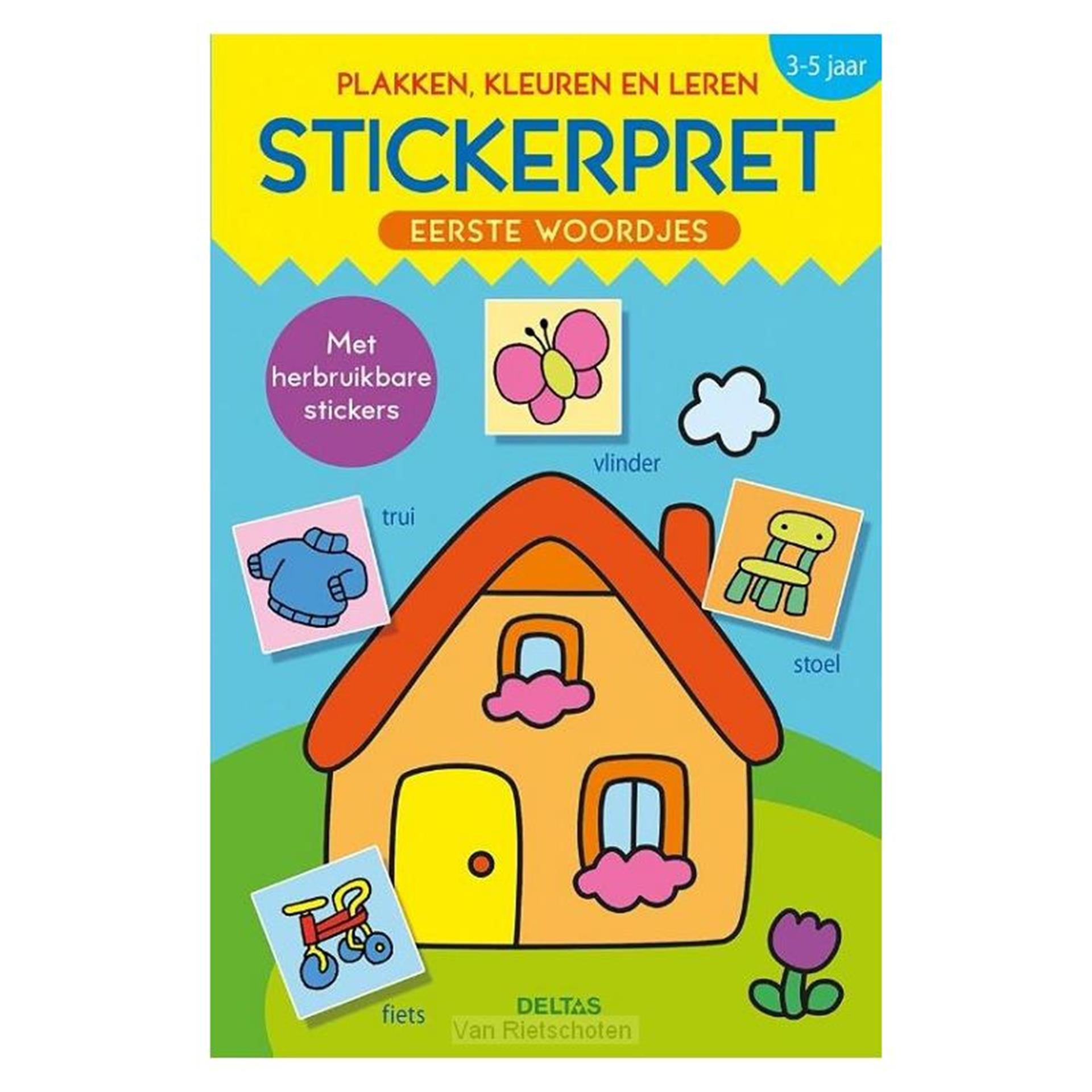 Delta Sticker Fun First Words Words, Colori e apprendimento (3-5 anni)