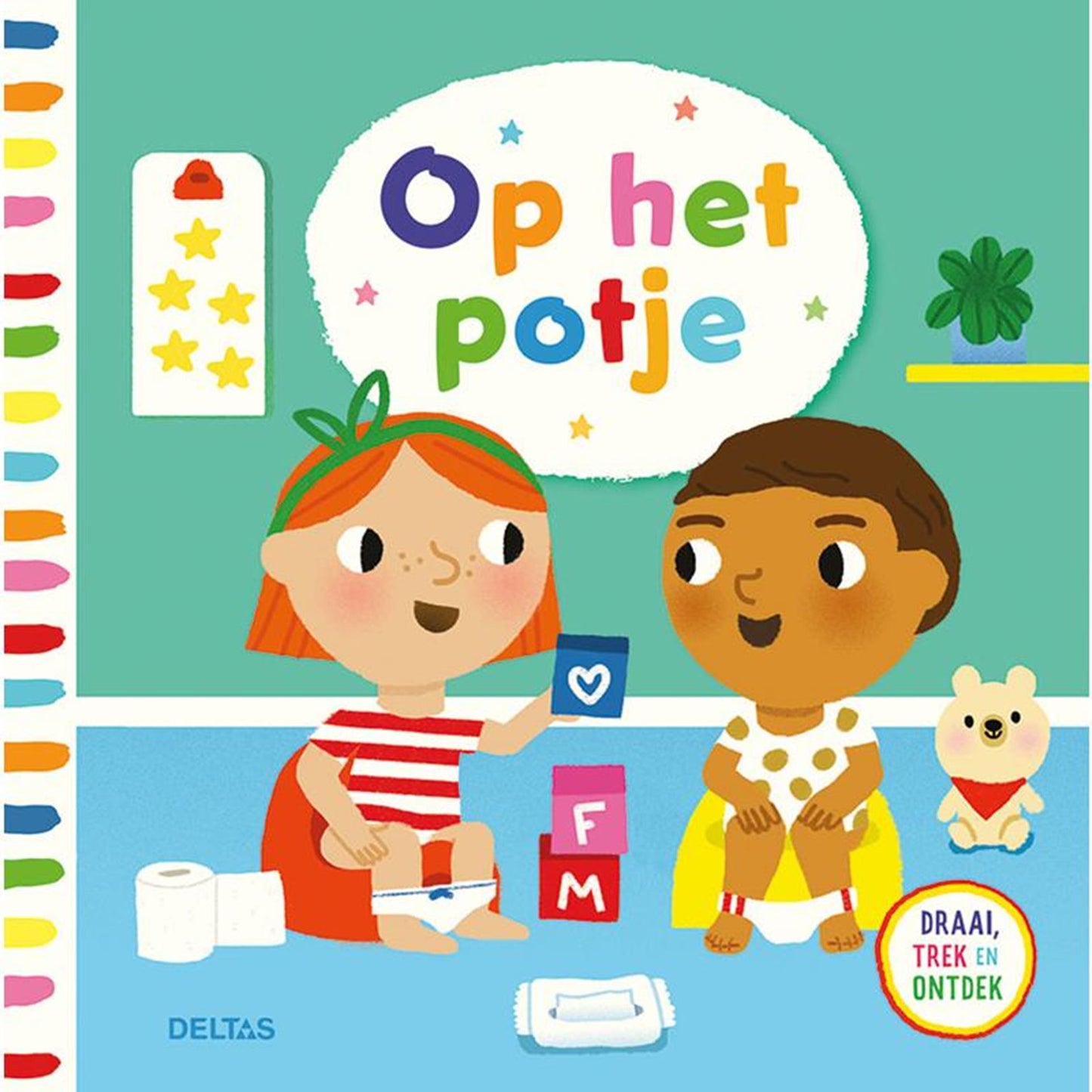 Deltas op het potje op het potje