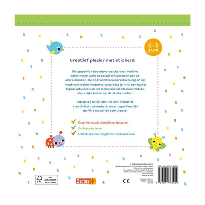 Diversión con pegatinas de deltas para niños pequeños (2-3 años)