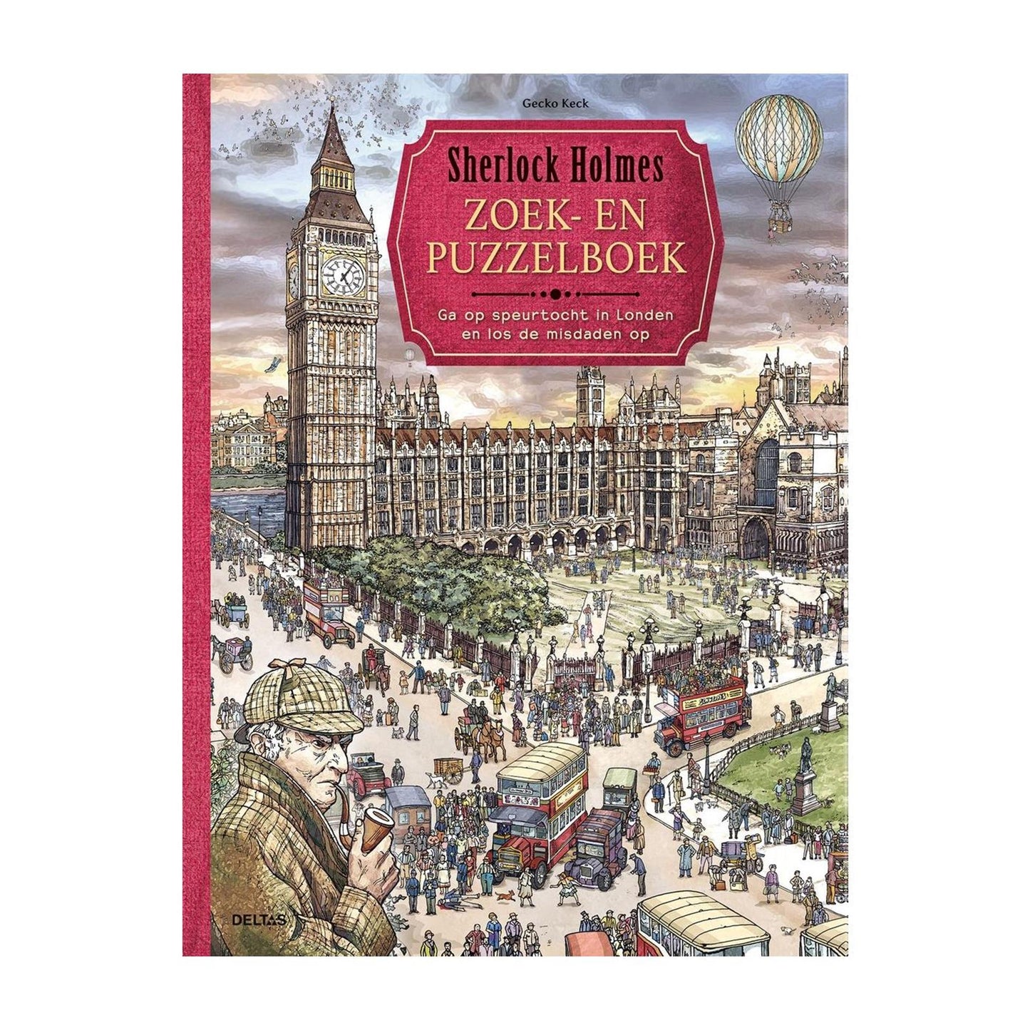 Libro de búsqueda y rompecabezas de Deltas Sherlock Holmes