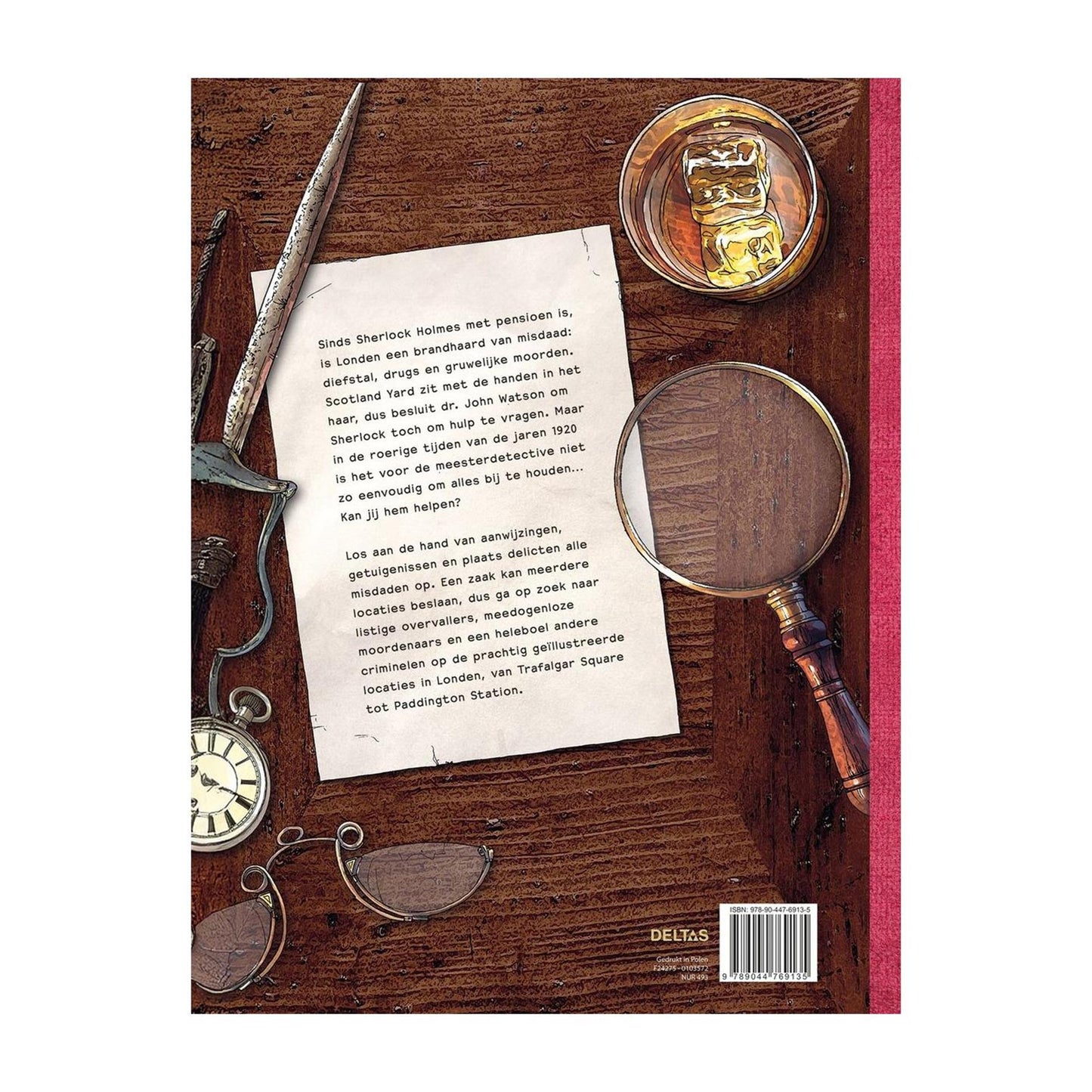 Libro de búsqueda y rompecabezas de Deltas Sherlock Holmes